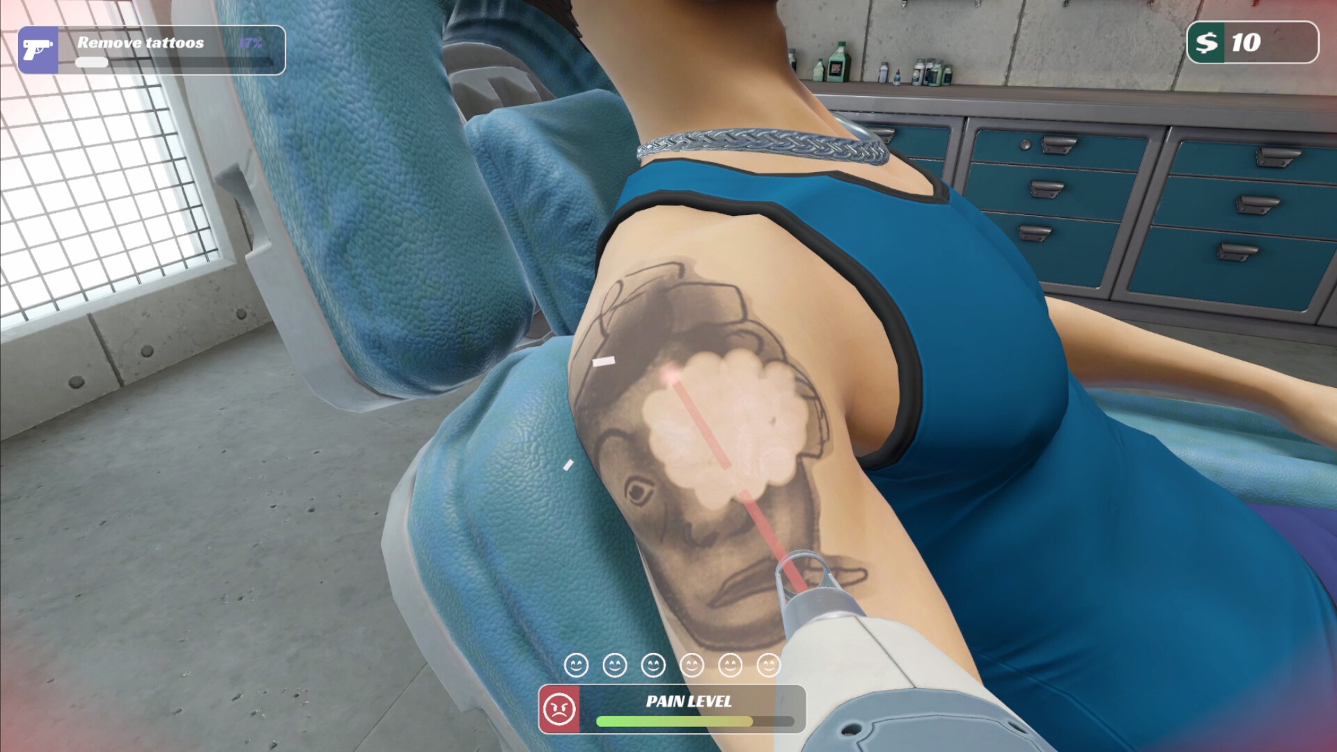 纹身清除模拟器|tattoo removal simulator|支持vr|官方中文|容量9. 56g插图1咸鱼单机官网 截图 #0